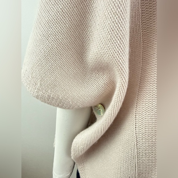 NOTE DI ANITA Turtleneck cashmere blend poncho - Soft Pink One size - Picture 12 of 12